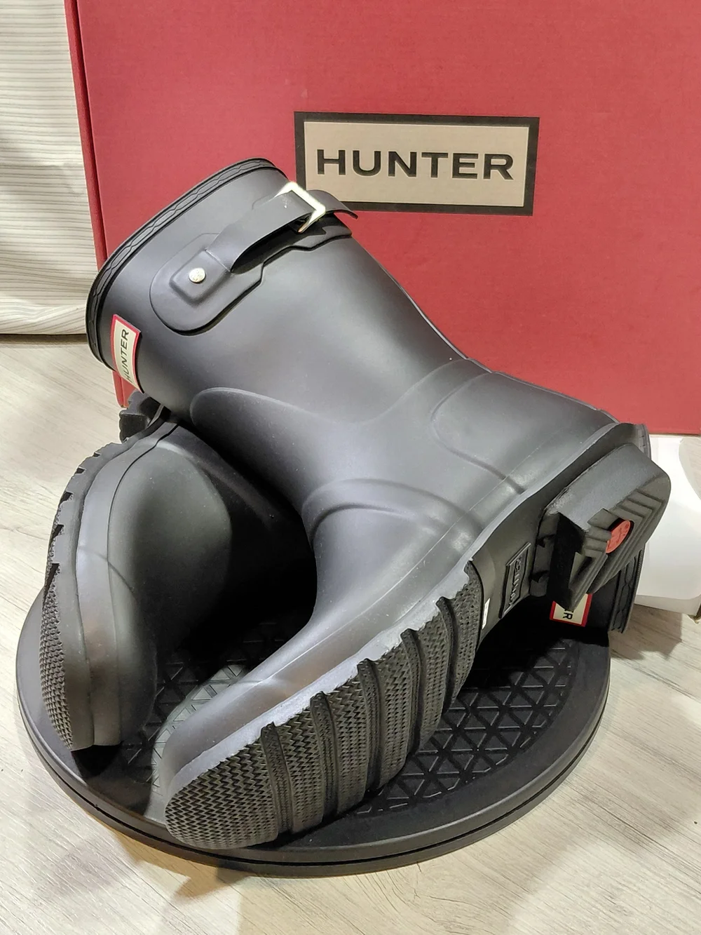 NEW Hunter Womens Black Original Short Waterproof Rain Boots SIZE 10